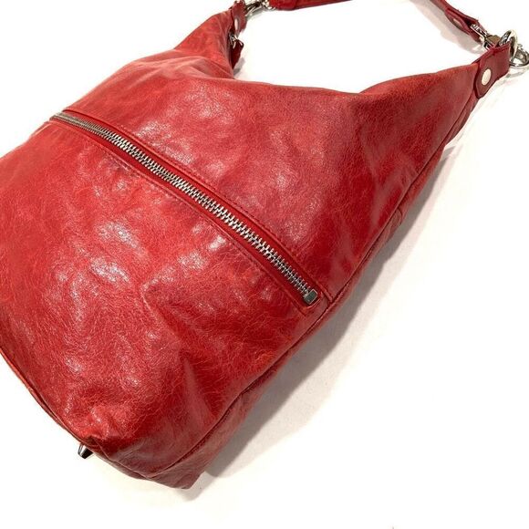 HOBO Red Leather Shoulder Bag - Picture 2 of 11